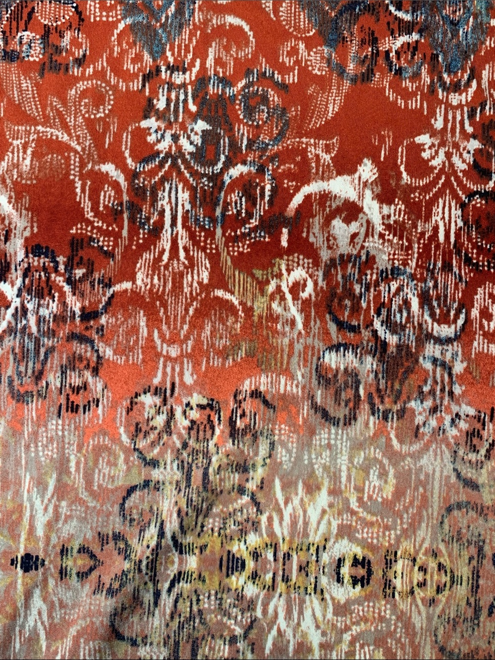 Stitch Collection Red Patterned Tie-Front Top - Picture 11 of 11